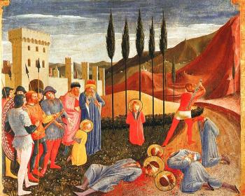 Fra Angelico : Decapitation of Saints Cosmas and Damian